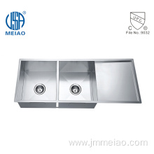 Under mount Stainless Steel Sink with Drainboard